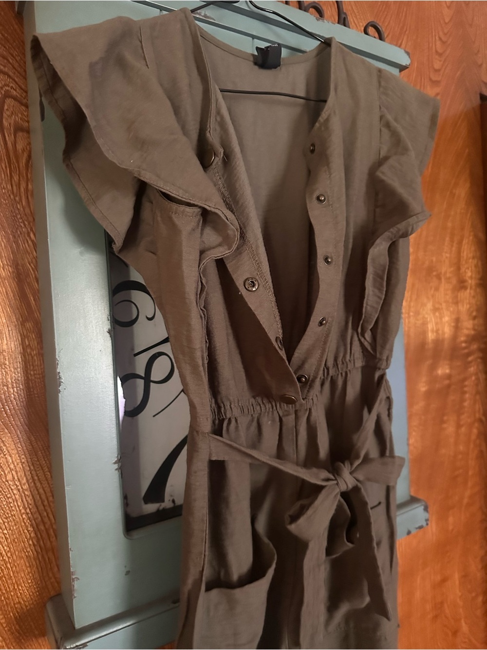 art class Olive-Taupe Jumpsuit